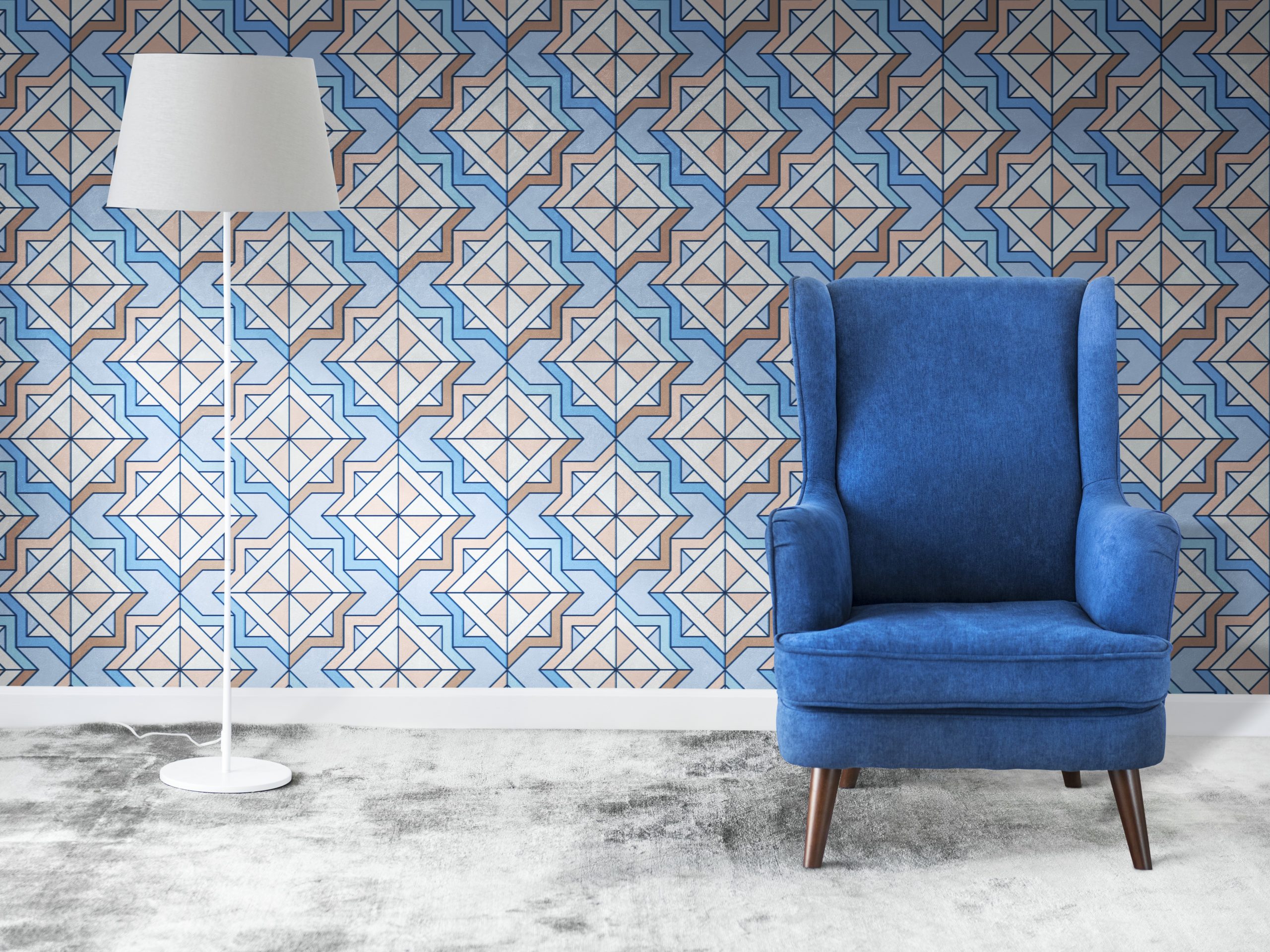 Papel de parede azul